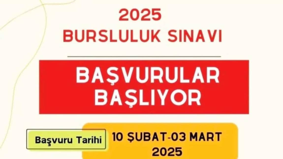 İLKÖĞRETİM VE ORTAÖĞRETİM KURUMLARI BURSLULUK SINAVI
